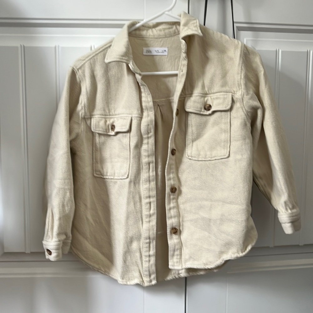 Zara cream shacket